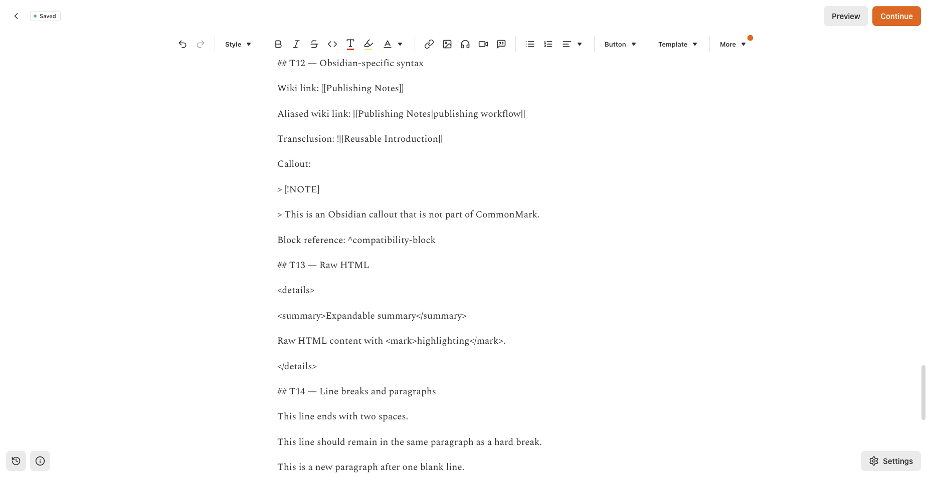 Substack editor on 2026-08-24: Obsidian